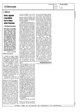 Dalla rassegna stampa. Il Giornale 15.06.09