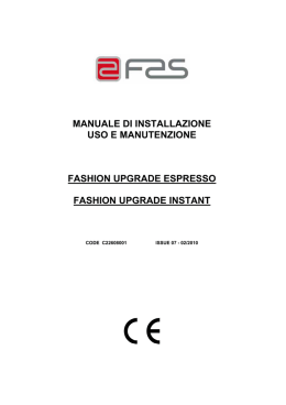 manuale di installazione uso e manutenzione fashion