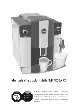 Istruzioni per l`uso JURA IMPRESSA C5