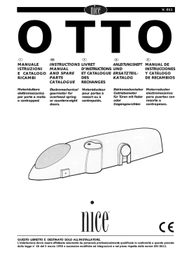 MANUALE ISTRUZIONI E CATALOGO RICAMBI LIVRET D