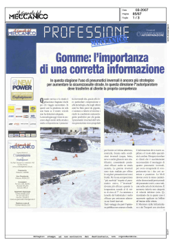 confarîig%anato - Pneumatici sotto controllo