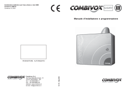 Manuale Combivox GSM con Modulo.pmd