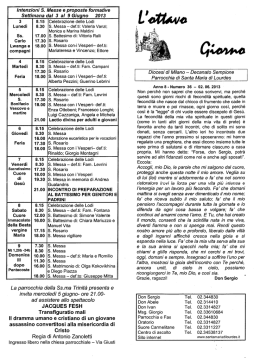 2 giugno 2013 - Parrocchia Santa maria di Lourdes