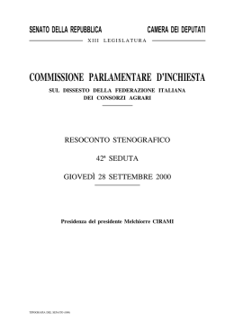 Seduta n. 42 - Parlamento Italiano