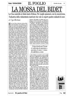 la mossa del bidet - Fondazione Edison