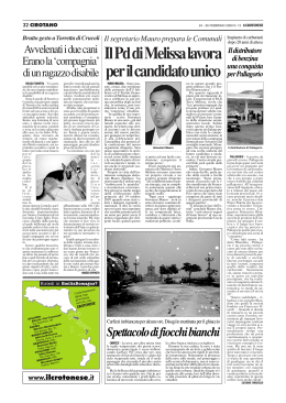 24 febbraio 2009 - Il Crotonese
