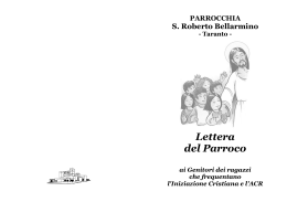 Scarica il PDF - parrocchia s. roberto bellarmino