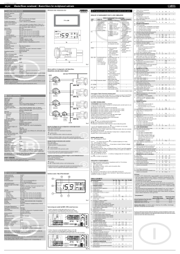 mpx Master/Slave canalizzati / Master/Slave for multiplexed cabinets