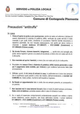Precauzioni Antitruffa