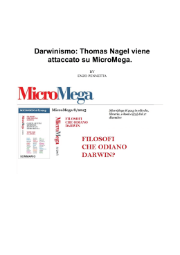 Thomas Nagel e la critica su MicroMega versione