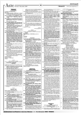 Per informazioni 0961 996802 il Domani