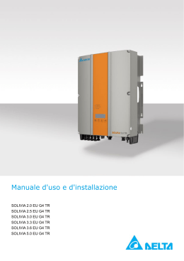 Manuale d`uso e d`installazione