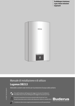Manuale di installazione e di utilizzo Logamax DB213