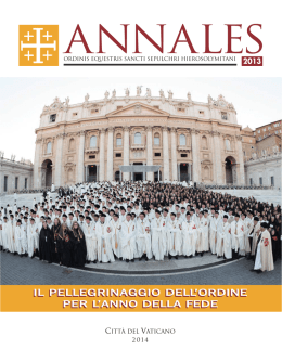 Annales 2013 - La Santa Sede