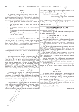 Decreto 15 ottobre 2014