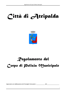 Regolamento comunale