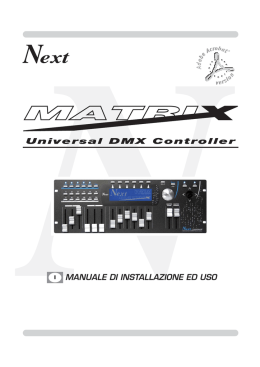 MANUALE DI INSTALLAZIONE ED USO Universal DMX Controller