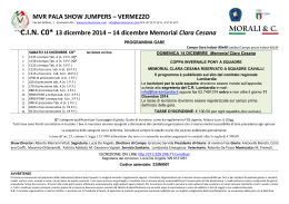MVR PALA SHOW JUMPERS – VERMEZZO C.I.N. C0* 13 dicembre