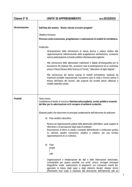Dall`idea alla materia &ldquo;diamo volume al nostro