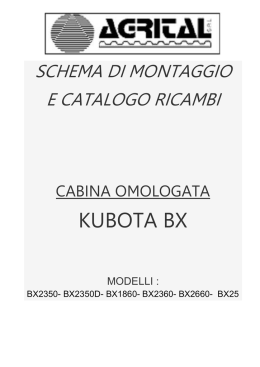Manuale Kubota BX