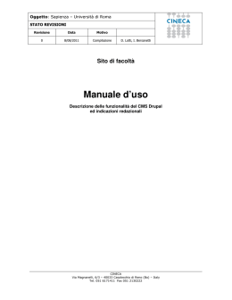 manuale sito web centralizzato