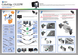 ColorEdge CG223W Guida di installazione