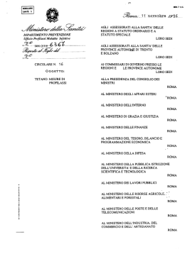 Tetano: misure di profilassi