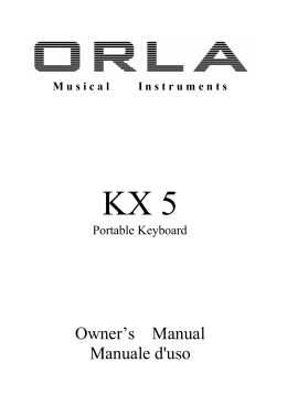 Owner`s Manual Manuale d`uso