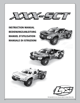 instruction manual bedienungsanleitung manuel d`utilisation