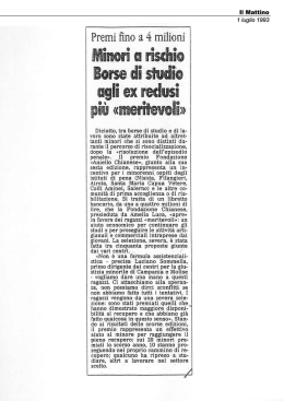 Il Mattino 1/7/1993 - Fondazione Chianese