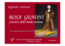 pioniera della moda italiana