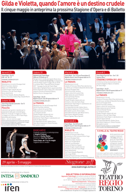 Gilda e Violetta, quando l`amore &egrave; un destino crudele