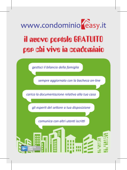 www.condominioi&egrave;asy.it il nuovo pontale GRATUITO pan chi vive in