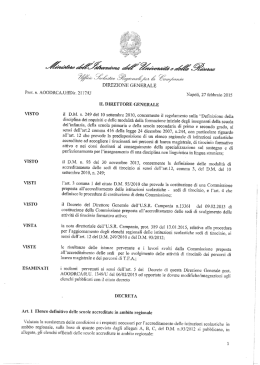 VISTO - "Calcedonia" Salerno