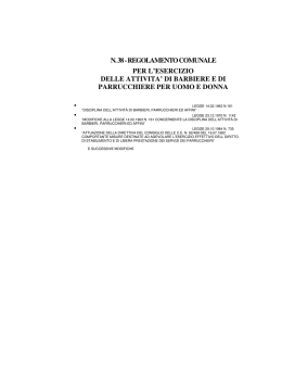 N. 38 - REGOLAMENTO COMUNALE PER L`ESERCIZIO DELLE ATTIVITA` DI