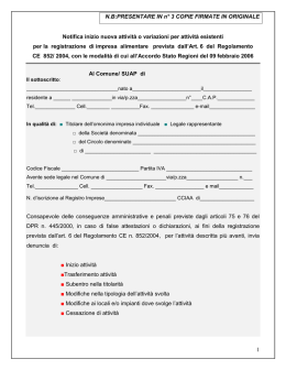 Notifica sanitaria di inizio/variazione attivit&agrave; (pdf