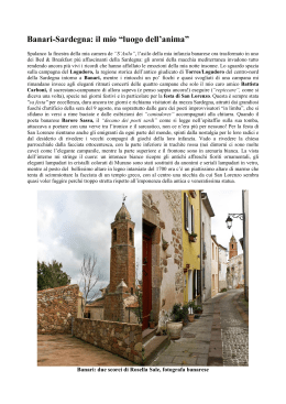 Banari-Sardegna: il mio “luogo dell`anima”