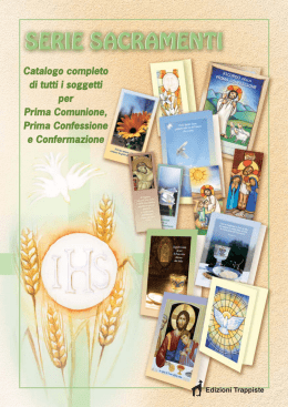 la prima comunione - Edizioni Trappiste