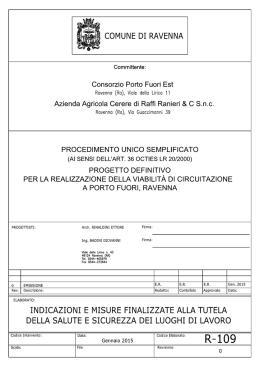 R-109 Indicazioni e misure finalizzate alla tutela della salute e