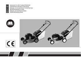 manuale di uso e manutenzione operator`s instruction book