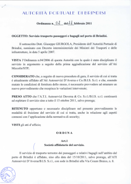 Ordinanza n.2 del 21-02-2011