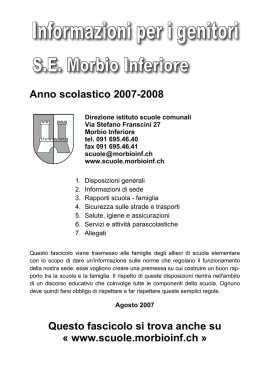 Corsi - Scuole comunali Morbio Inferiore