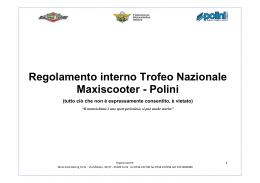 Regolamento interno Trofeo Nazionale Maxiscooter