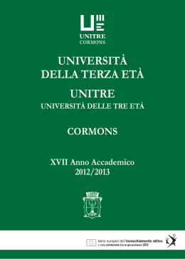 universit&agrave; della terza et&agrave; unitre