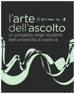 un progetto degli studenti dell`università di padova