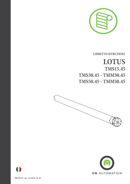 art. TMM30.45 (50.45) - Motori Tubolari 15Nm