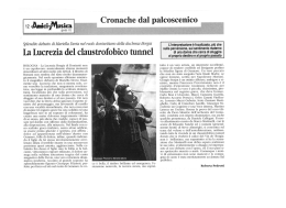 La Lucrezia del claustrofobico tunnel