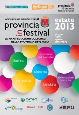 Brochure 2013 - Provincia in Festival