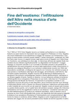 Borio Fine dellesotismo - Università degli Studi di Urbino