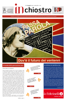 Il riscatto della generazione zero